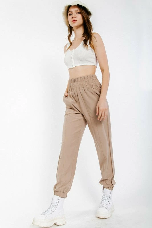 Purple Door Boutique Active Babe Taupe Joggers New Arrivals 1 Purple Door Boutique Active Babe Taupe Joggers New Arrivals