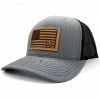 Tried And True Leather American Flag Patch Hat Hats