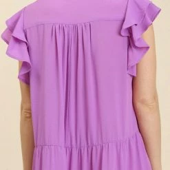 Purple Door Boutique Sweet Surprise Lavender Midi Dress
