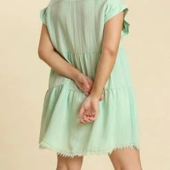 Purple Door Boutique New Arrivals Frayed Style Washed Mint Dress 9 Purple Door Boutique New Arrivals Frayed Style Washed Mint Dress