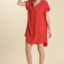 Purple Door Boutique New Arrivals Beach Days Red Gauze Dress 6 Purple Door Boutique New Arrivals Beach Days Red Gauze Dress