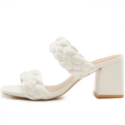 Purple Door Boutique New Arrivals The White Braided Heel