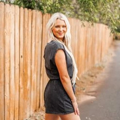 Z Supply Black Kelby Romper