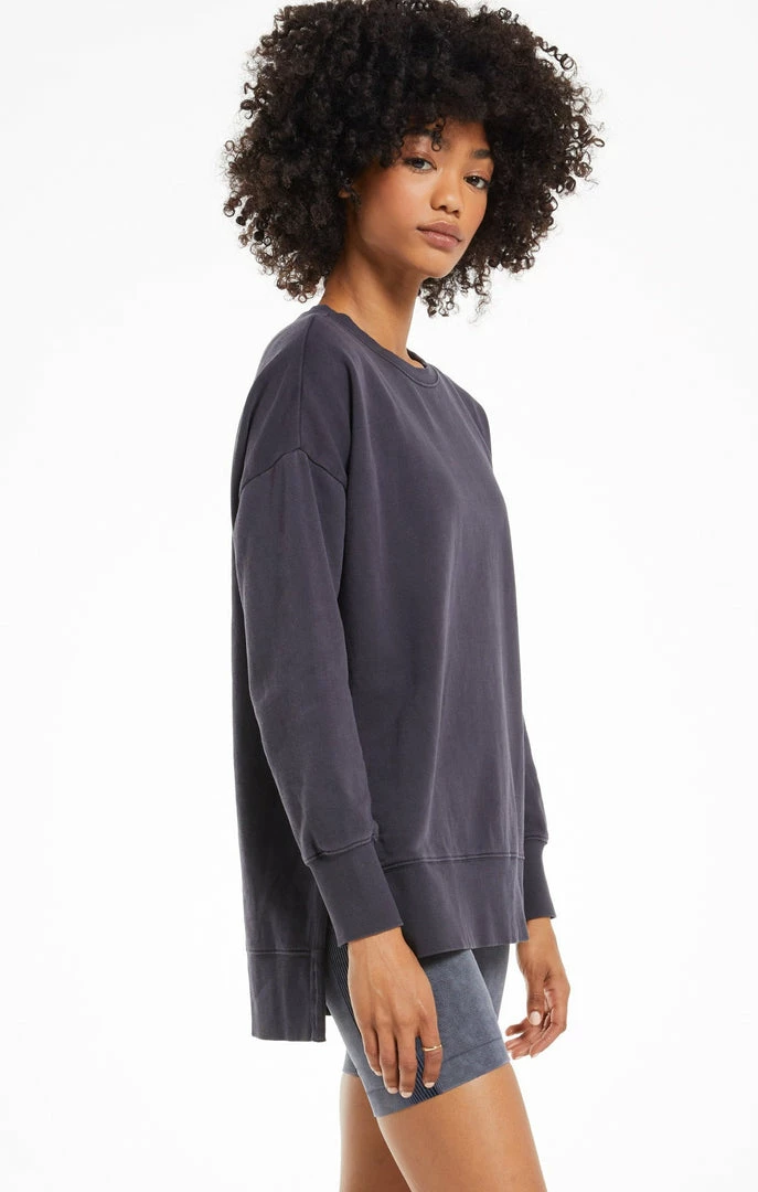 Z Supply Layer Up Black Sweatshirt 3 Z Supply Layer Up Black Sweatshirt