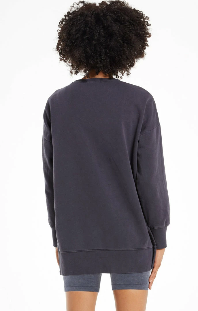 Z Supply Layer Up Black Sweatshirt 4 Z Supply Layer Up Black Sweatshirt