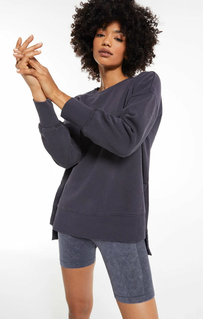 Z Supply Layer Up Black Sweatshirt 2 Z Supply Layer Up Black Sweatshirt